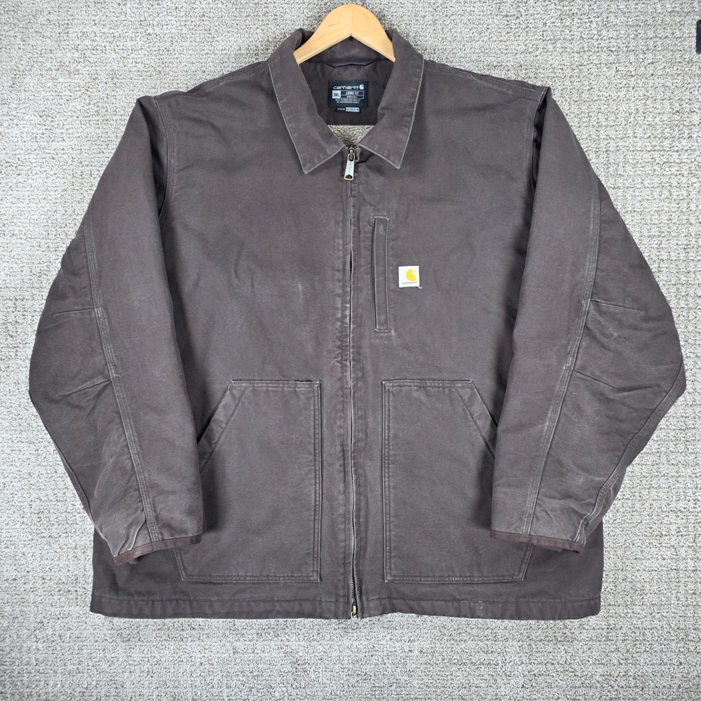Carhartt Loose Fit Sherpa Lined Ridge Coat Jacket Dark Brown 3XL 104293 DKB